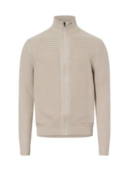 Andrew James Strickjacke Beige/Khaki/Braun