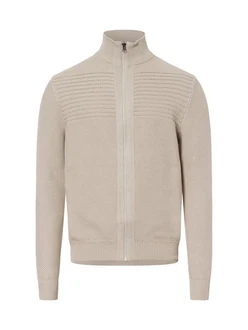 Andrew James Strickjacke Beige/Khaki/Braun