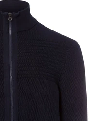 Andrew James Strickjacke Dunkelblau/Hellblau