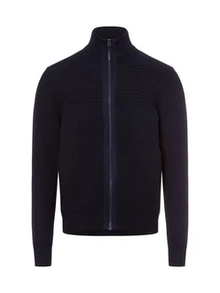 Andrew James Strickjacke Dunkelblau/Hellblau