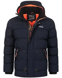 Geographical Norway Steppjacke Herren Outdoor Dunkelblau/Rot/Hellblau