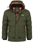 Geographical Norway Steppjacke Herren Outdoor Dunkelgrün/Grün