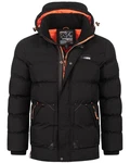 Geographical Norway Steppjacke Herren Outdoor Schwarz
