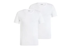BOSS T-Shirt T-ShirtRN 2P ComfortS Weiß/Creme/Dunkelblau