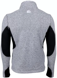 GUGGEN Mountain Fusion Fleecejacke Herren Grau/Hellgrau/Dunkelgrau