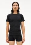 Armedangels T-Shirt HELMAAR RIB Herren Schwarz