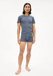 Armedangels T-Shirt HELMAAR RIB Herren Grau/Blau/Dunkelblau