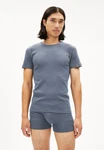 Armedangels T-Shirt HELMAAR RIB Herren Grau/Blau/Dunkelblau