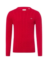 Gant Rundhalspullover COTTON CABLE C-NECK 