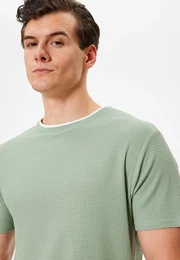 T-Shirt Rundhalsausschnitt Kurzrmelig