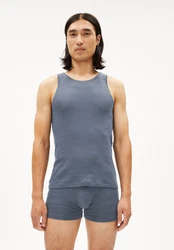 Armedangels T-Shirt JAANNO RIB Herren Grau/Blau/Dunkelblau