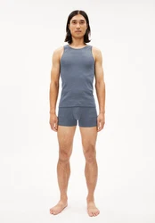 Armedangels T-Shirt JAANNO RIB Herren Grau/Blau/Dunkelblau