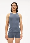 Armedangels T-Shirt JAANNO RIB Herren Grau/Blau/Dunkelblau