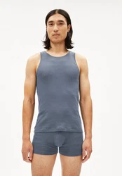 Armedangels T-Shirt JAANNO RIB Herren Grau/Blau/Dunkelblau