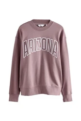 Next Sweatshirt Grafik-Sweatshirt mit Rundhalsausschnitt 