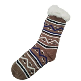 Haussocken Herren Httensocken mit ABS Stoppersohle (1-Paar) Httenschuhe, Wolkenfutter, dicke sehr warme geftterte Socken