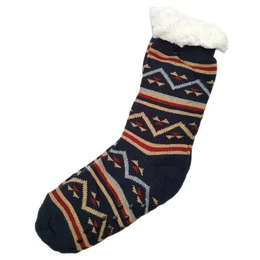 Haussocken Herren Httensocken mit ABS Stoppersohle (1-Paar) Httenschuhe, Wolkenfutter, dicke sehr warme geftterte Socken