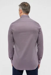 Eterna Langarmhemd SLIM FIT NON IRON Lila