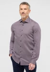 Eterna Langarmhemd SLIM FIT NON IRON Lila