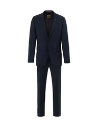 Benvenuto Anzug Othello Iago (3-tlg) Super Slim Fit Dunkelblau/Hellblau/Blau