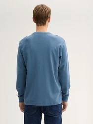 TOM TAILOR T-Shirt Blau/Grau