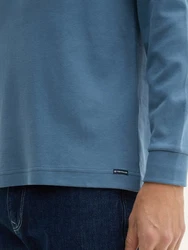 TOM TAILOR T-Shirt Blau/Grau