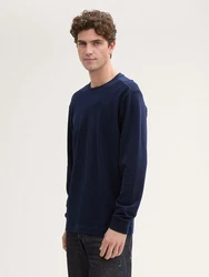 TOM TAILOR T-Shirt Dunkelblau/Hellblau/Blau