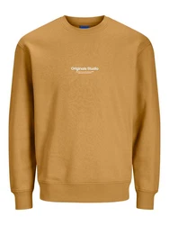 Jack & Jones Sweatshirt Relaxed Fit JORVESTERBRO 6020 senf/wei�/orange (6020)