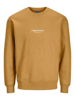 Jack & Jones Sweatshirt Relaxed Fit JORVESTERBRO 6020 senf/wei�/orange (6020)