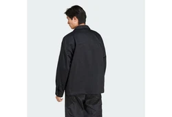 adidas Originals Langarmshirt PREMIUM ESSENTIALS WORKWEAR HEMDJACKE Schwarz/Dunkelblau/Grau/Dunkelgrau
