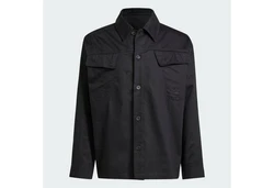 adidas Originals Langarmshirt PREMIUM ESSENTIALS WORKWEAR HEMDJACKE Schwarz/Dunkelblau/Grau/Dunkelgrau