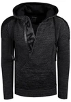 Rusty Neal Kapuzensweatshirt Knitwear Grau/Dunkelgrau/Schwarz Rusty Neal Kapuzensweatshirt Knitwear Grau/Dunkelgrau/Schwarz