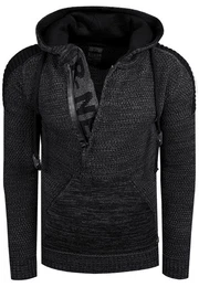 Kapuzensweatshirt Knitwear mit praktischem Reiverschluss