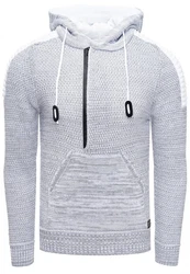 Rusty Neal Kapuzensweatshirt Knitwear Grau/Silber/Hellgrau