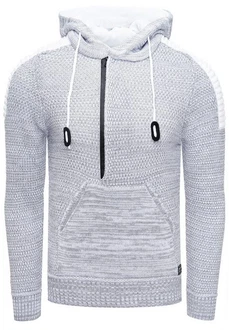 Rusty Neal Kapuzensweatshirt Knitwear Grau/Silber/Hellgrau