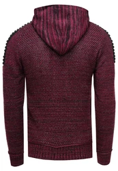 Rusty Neal Kapuzensweatshirt Knitwear Bordeaux/Dunkelrot/Rot