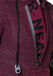 Rusty Neal Kapuzensweatshirt Knitwear Bordeaux/Dunkelrot/Rot