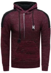 Rusty Neal Kapuzensweatshirt Knitwear Bordeaux/Dunkelrot/Rot Rusty Neal Kapuzensweatshirt Knitwear Bordeaux/Dunkelrot/Rot