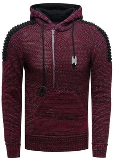 Rusty Neal Kapuzensweatshirt Knitwear Bordeaux/Dunkelrot/Rot