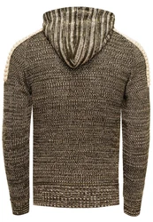 Rusty Neal Kapuzensweatshirt Knitwear Braun/Khaki/Beige/Dunkelgrün/Grau/Gelb