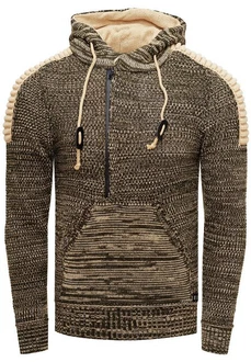 Rusty Neal Kapuzensweatshirt Knitwear Braun/Khaki/Beige/Dunkelgrün/Grau/Gelb