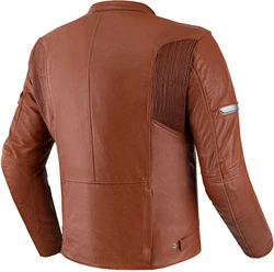 SHIMA Motorradjacke Hunter+ 2.0 Braun/Rot/Orange