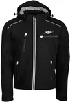 Rusty Stitches Motorradjacke Stan Schwarz/Grau