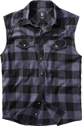 Brandit Outdoorhemd Checkshirt Schwarz/Dunkelblau/Grau/Dunkelgrau