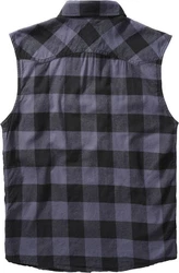 Brandit Outdoorhemd Checkshirt Schwarz/Dunkelblau/Grau/Dunkelgrau
