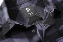 Brandit Outdoorhemd Checkshirt Schwarz/Dunkelblau/Grau/Dunkelgrau