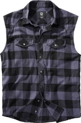 Brandit Outdoorhemd Checkshirt Schwarz/Dunkelblau/Grau/Dunkelgrau