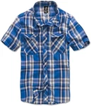 Brandit Kurzarmhemd Roadstar Blau/Hellblau Brandit Kurzarmhemd Roadstar Blau/Hellblau