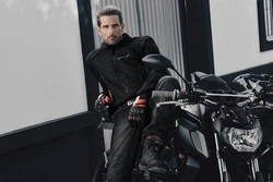 SHIMA Motorradhose Ghost Motorrad Jeans Dunkelgrau/Schwarz/Grau