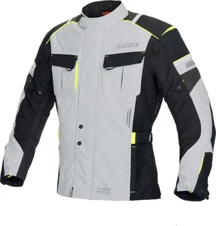 Bse Motorradjacke Breno Pro Grau/Gelb/Weiß/Grün
